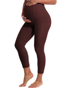 22 Side Pockets Maternity yogastudio Pants mahoganymaroon_yogastudio