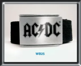 ACDC Black Web Belt