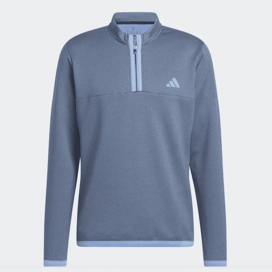 Adidas 2023 Microdot 1/4 Zip Golf Pullover - Navy