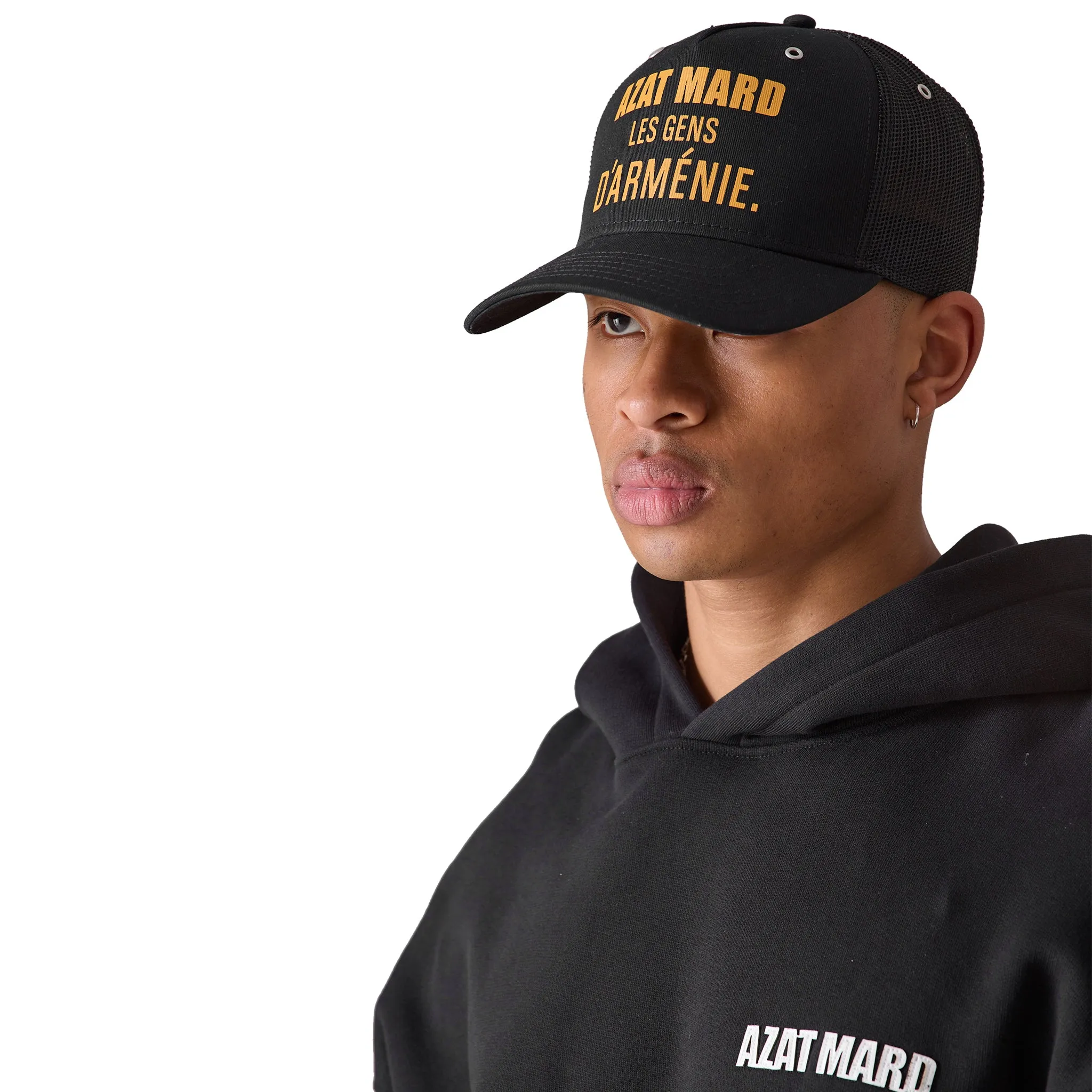 Azat Mard Les Gens Trucker Cap Black