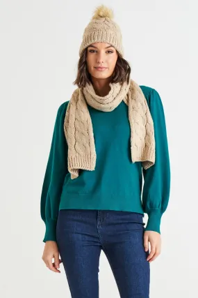 Betty Basics Thelma Scarf - Oat