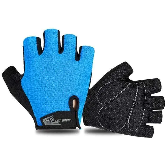 Bicycle Gloves Half-finger Breathable MTB Road Bike Gloves Anti-skid Mat Motorcycle Men Women Sports Cycling Gloves