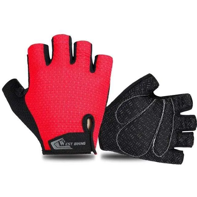 Bicycle Gloves Half-finger Breathable MTB Road Bike Gloves Anti-skid Mat Motorcycle Men Women Sports Cycling Gloves