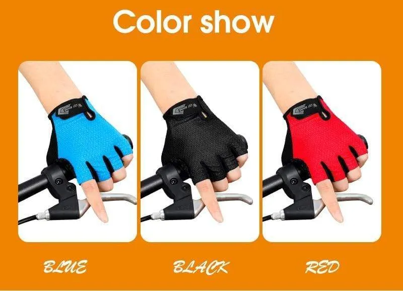 Bicycle Gloves Half-finger Breathable MTB Road Bike Gloves Anti-skid Mat Motorcycle Men Women Sports Cycling Gloves