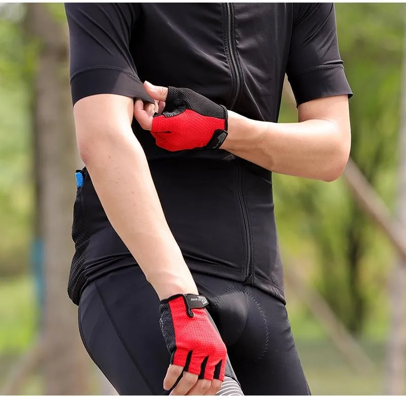 Bicycle Gloves Half-finger Breathable MTB Road Bike Gloves Anti-skid Mat Motorcycle Men Women Sports Cycling Gloves