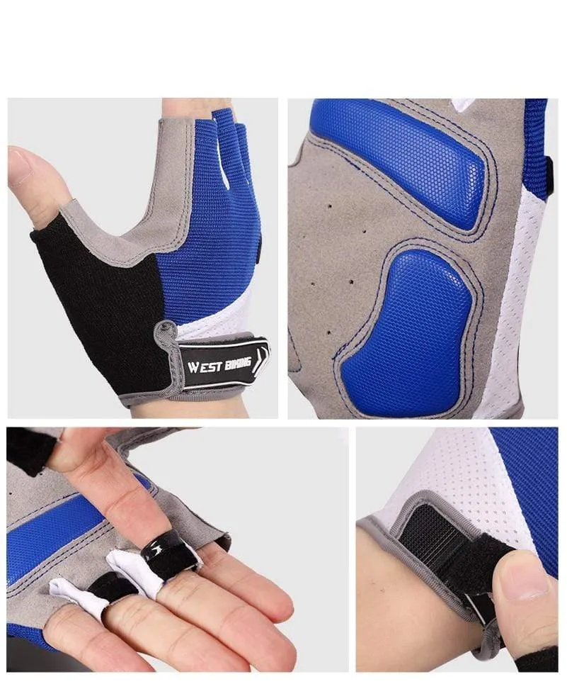 Bicycle Gloves Half-finger Breathable MTB Road Bike Gloves Anti-skid Mat Motorcycle Men Women Sports Cycling Gloves