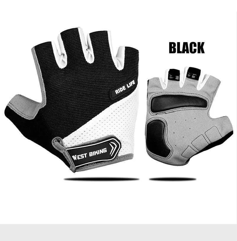 Bicycle Gloves Half-finger Breathable MTB Road Bike Gloves Anti-skid Mat Motorcycle Men Women Sports Cycling Gloves