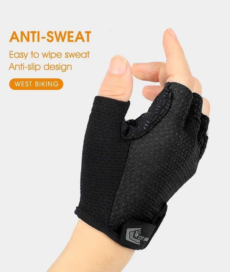 Bicycle Gloves Half-finger Breathable MTB Road Bike Gloves Anti-skid Mat Motorcycle Men Women Sports Cycling Gloves