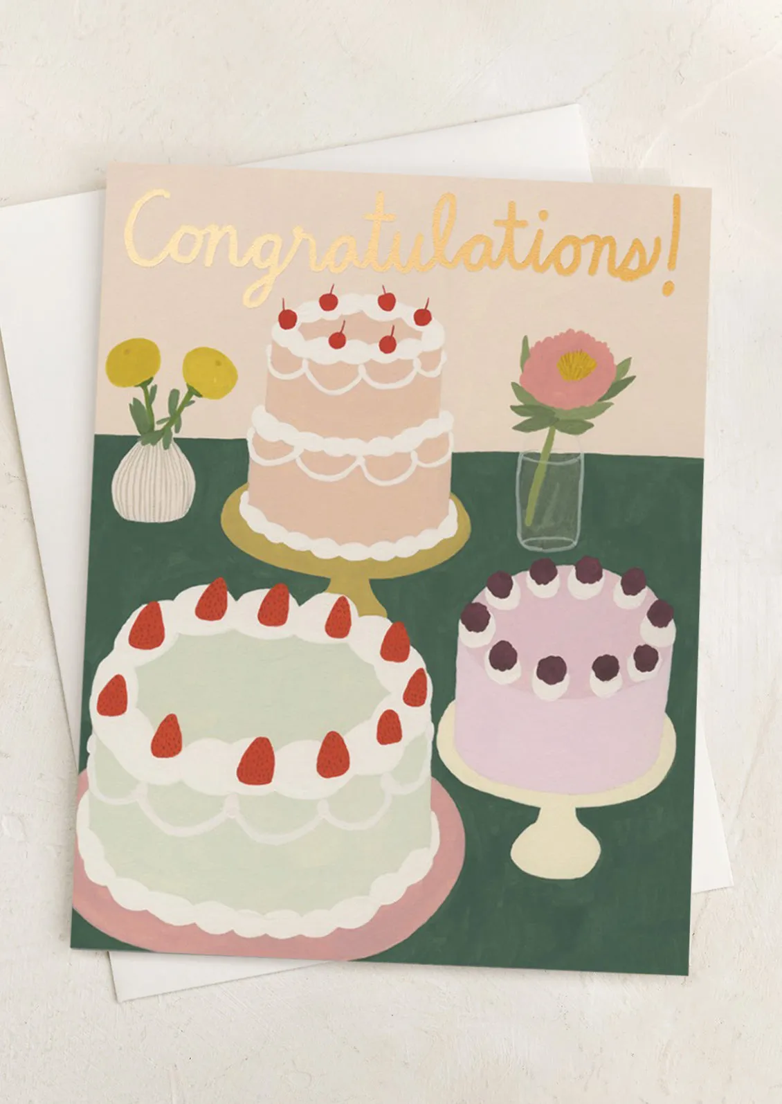 Cakes Congratulations Card