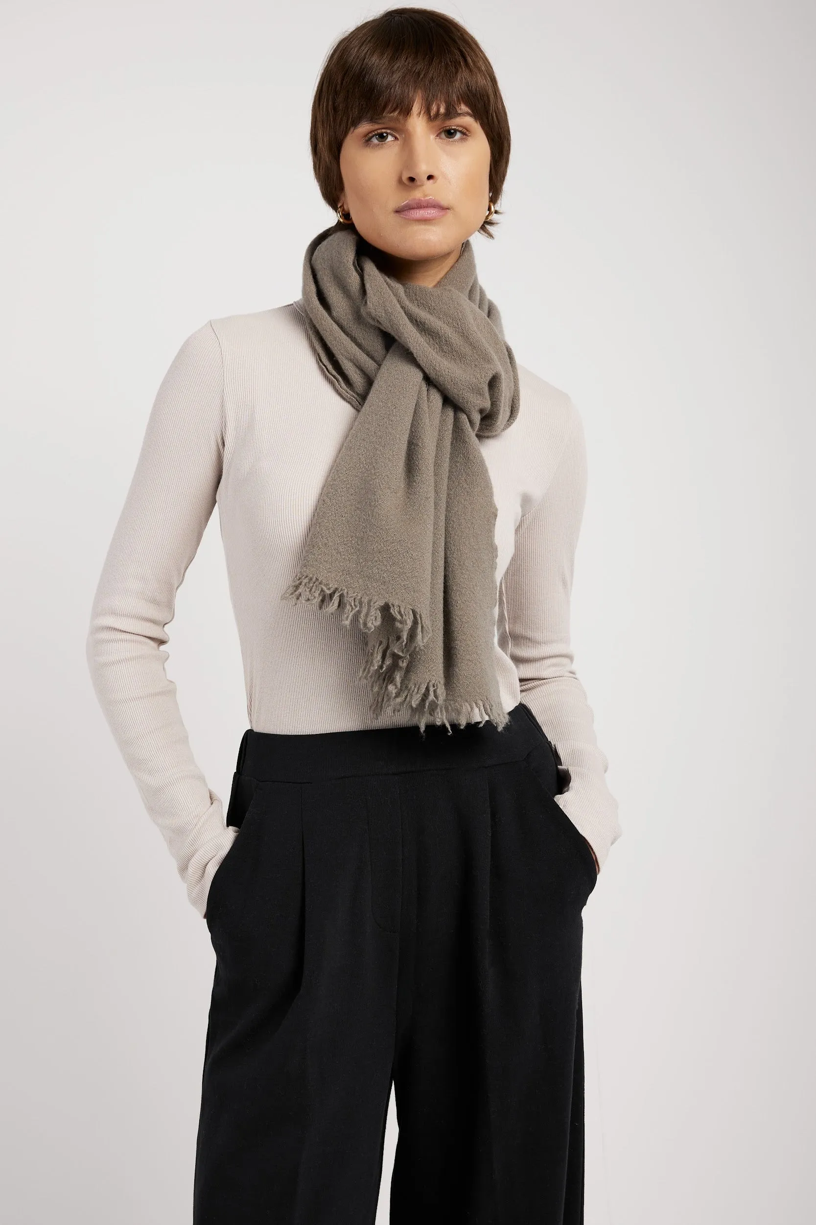 Cashmere Scarf in Drift