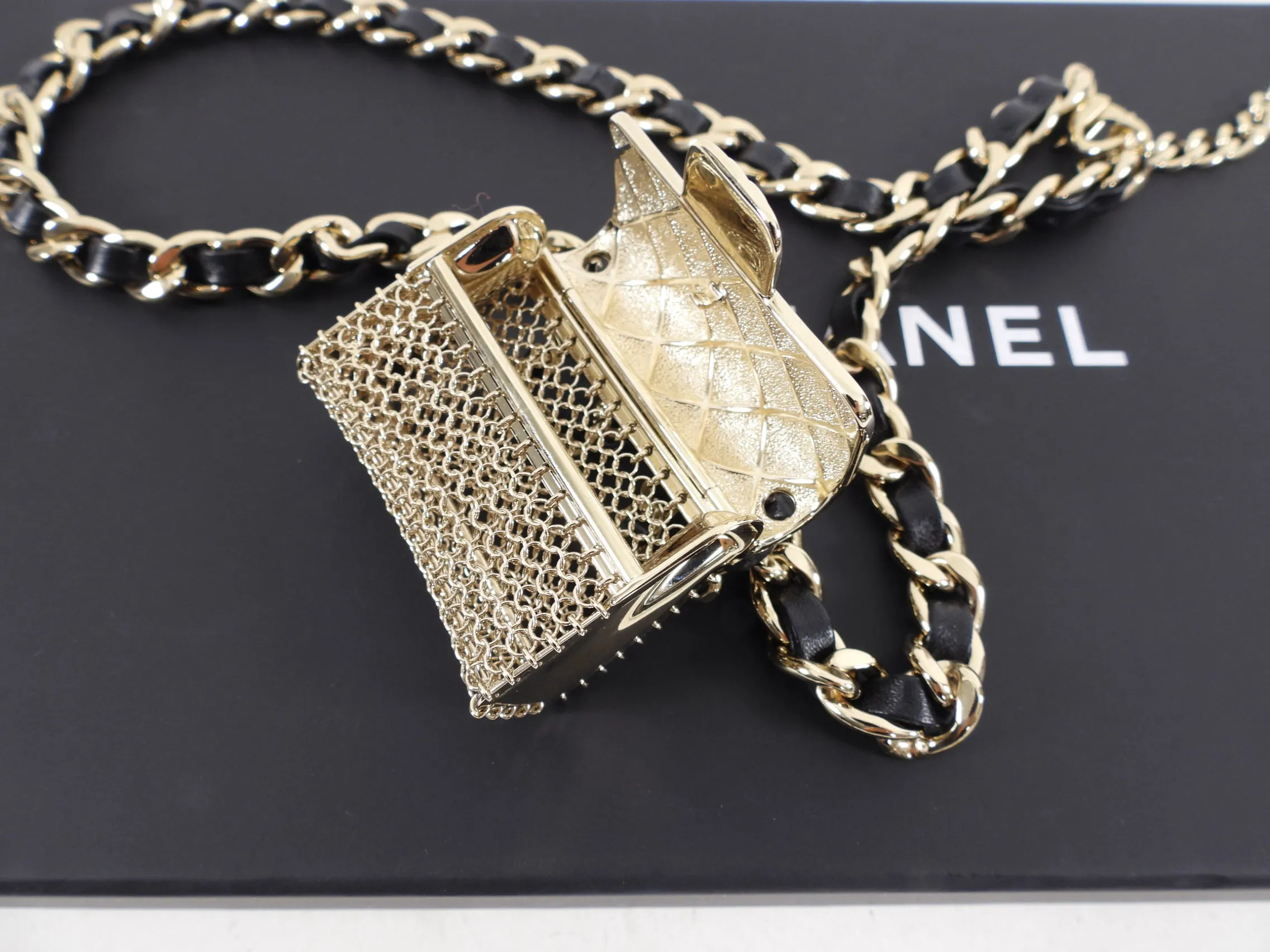 Chanel 22C Mini Mesh Bag Runway Chain Belt Bag - 70cm