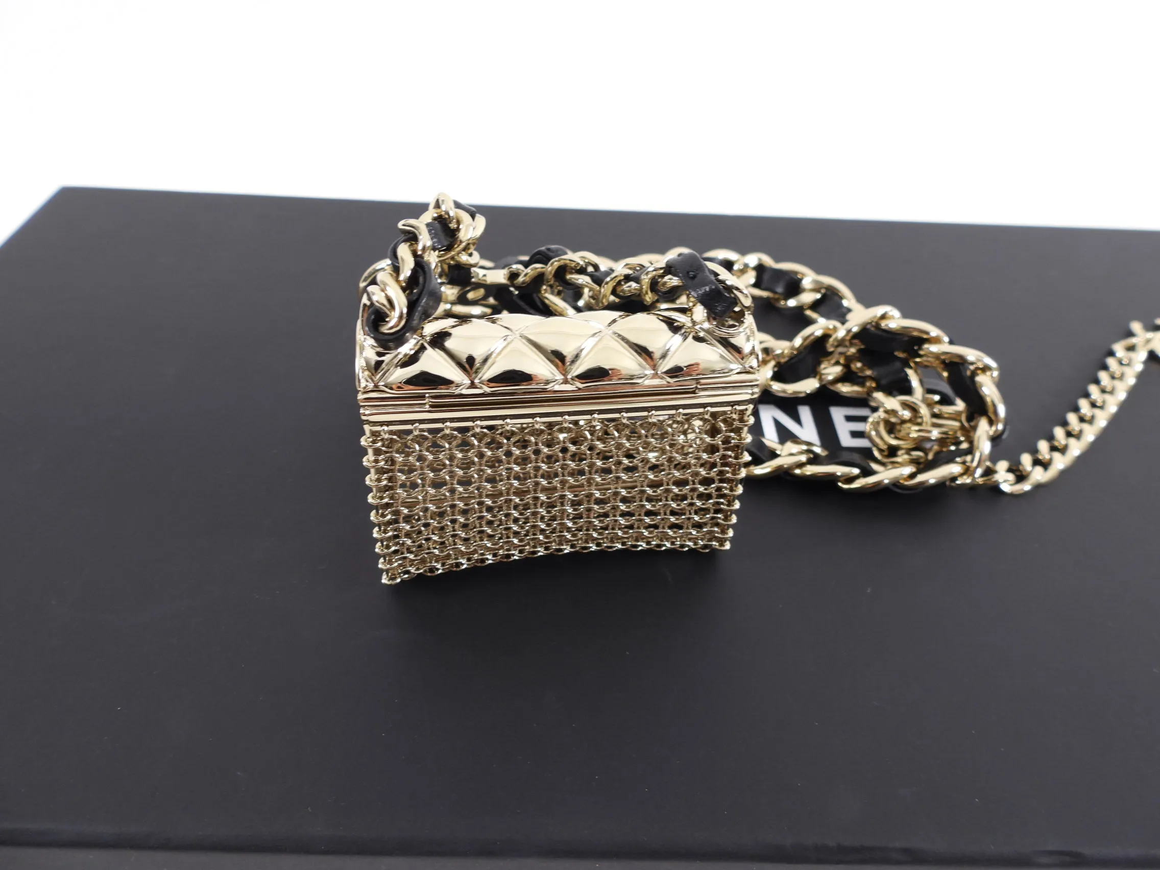 Chanel 22C Mini Mesh Bag Runway Chain Belt Bag - 70cm