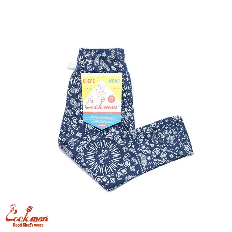 Cookman Chef Pants Kids - Paisley : Navy