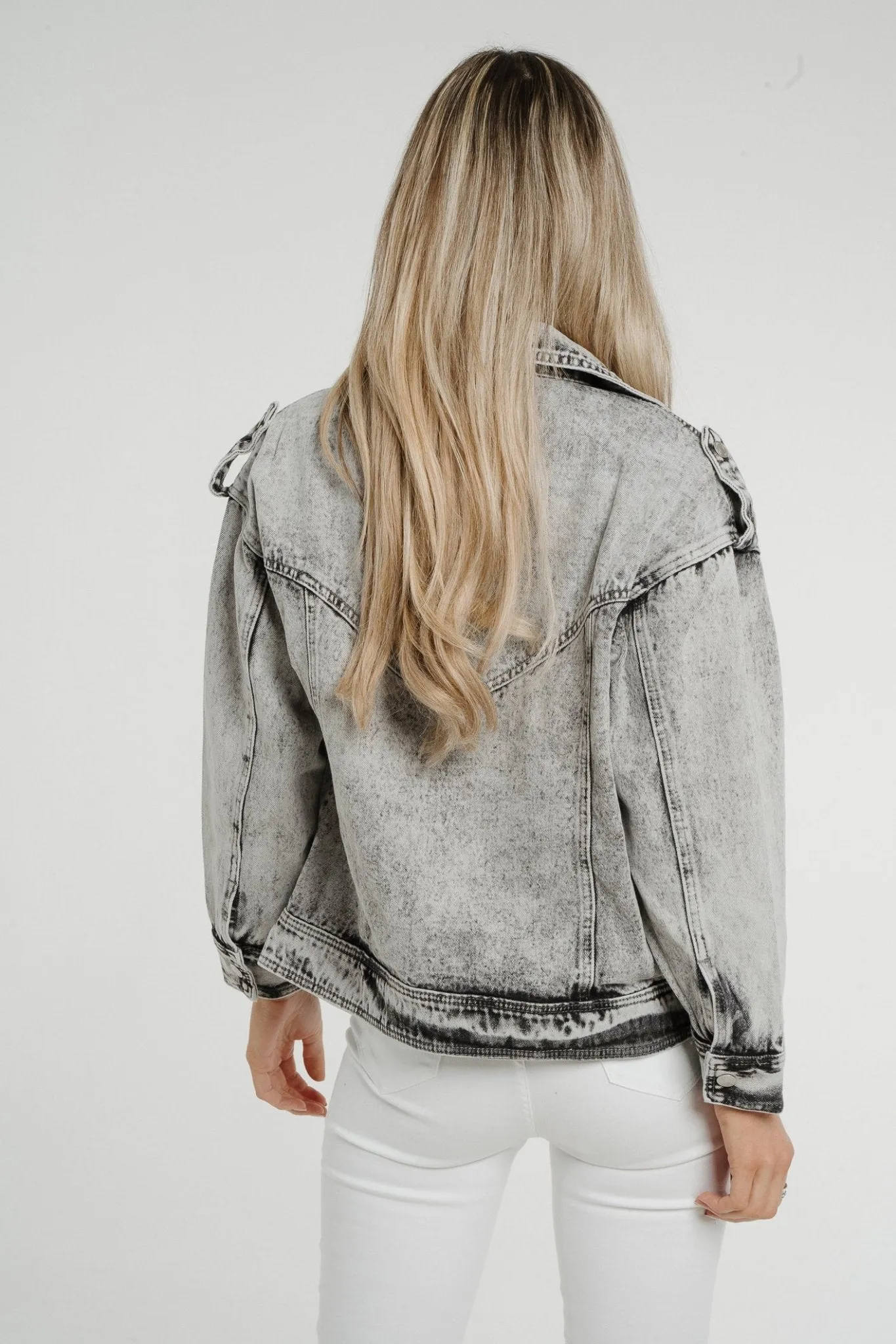 Danni Denim Jacket In Grey