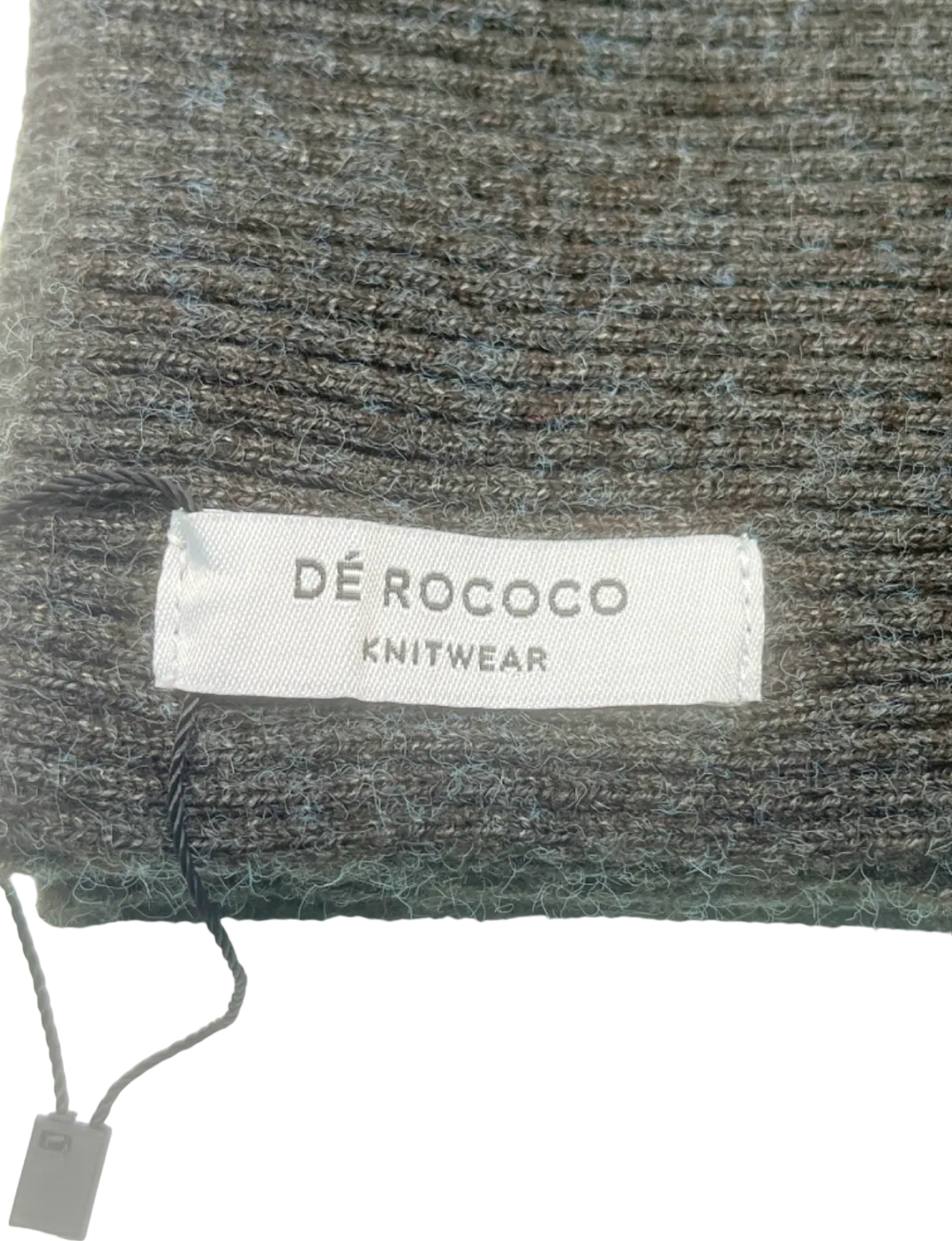 De Rococo Grey Knit Scarf