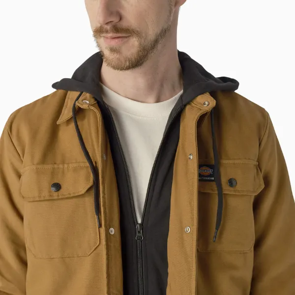 Dickies Skateboarding Duck Shirt Jacket - Brown Duck