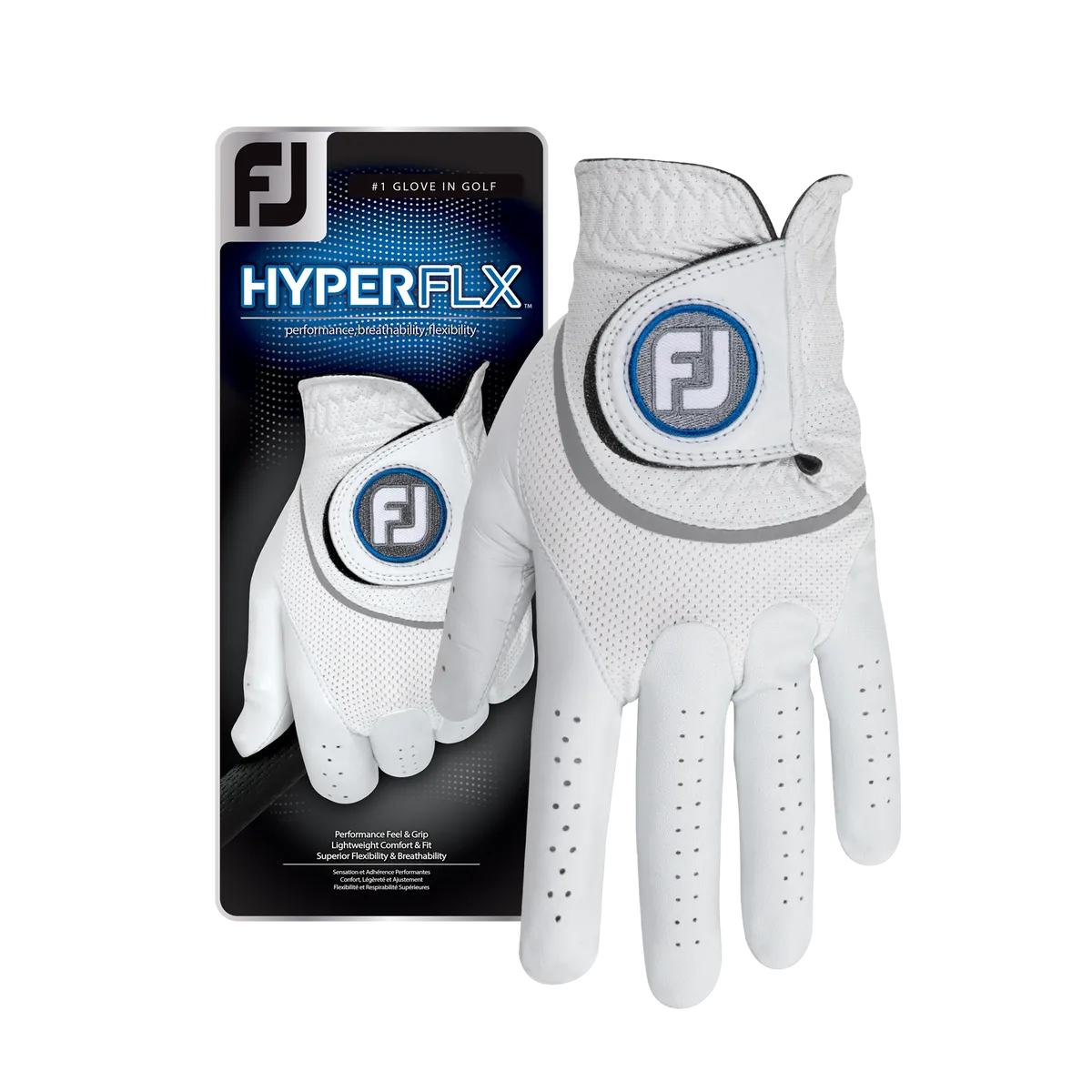 FootJoy HYPERFLX Men's Golf Glove Left Hand White