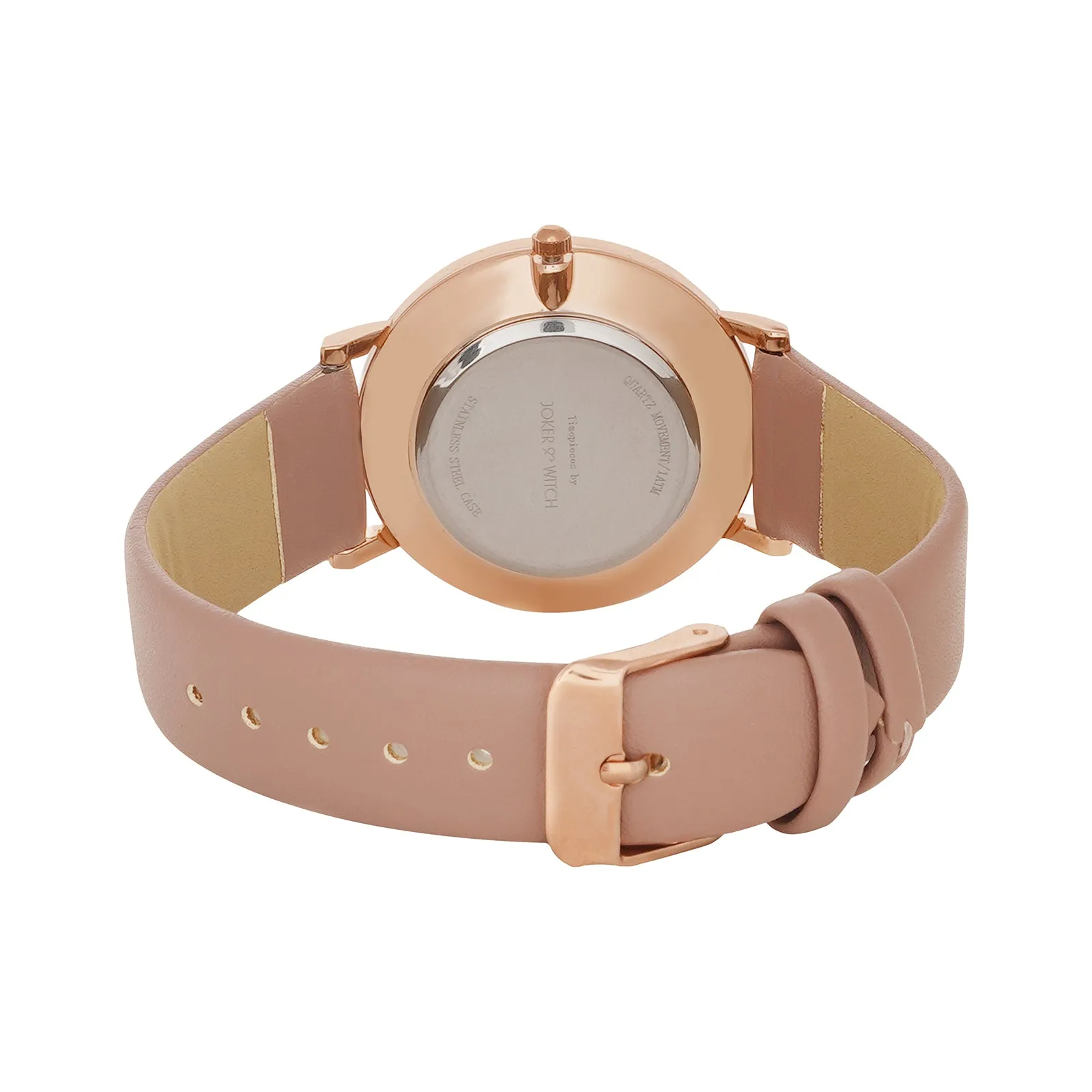 Frolic Mauve PU Strap Watch