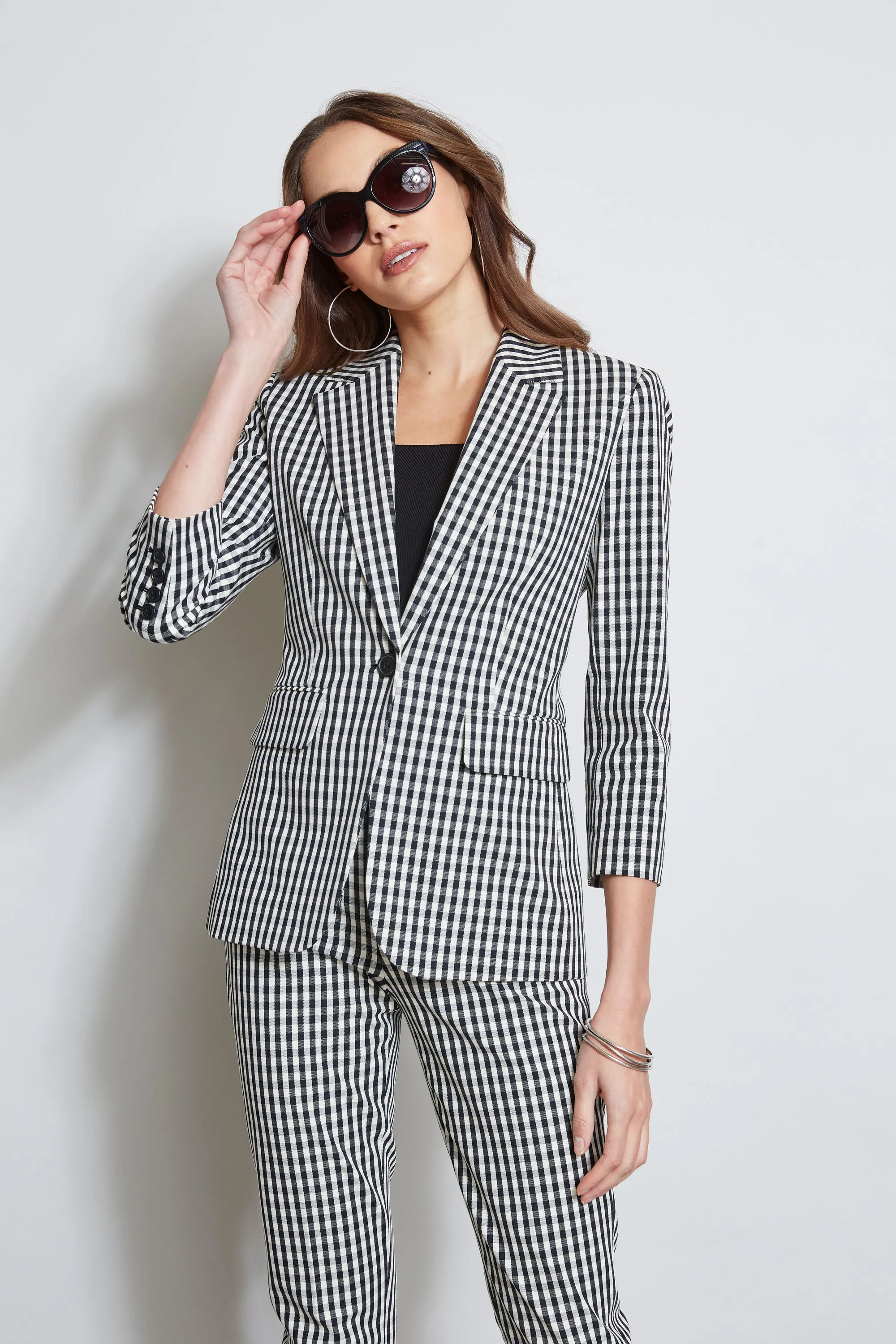 Gingham Blazer