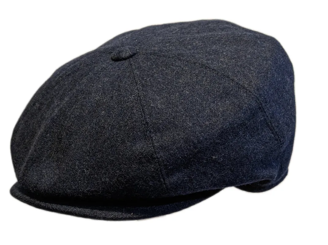 Grand Hatters house label Wool Baker boy Navy  cap