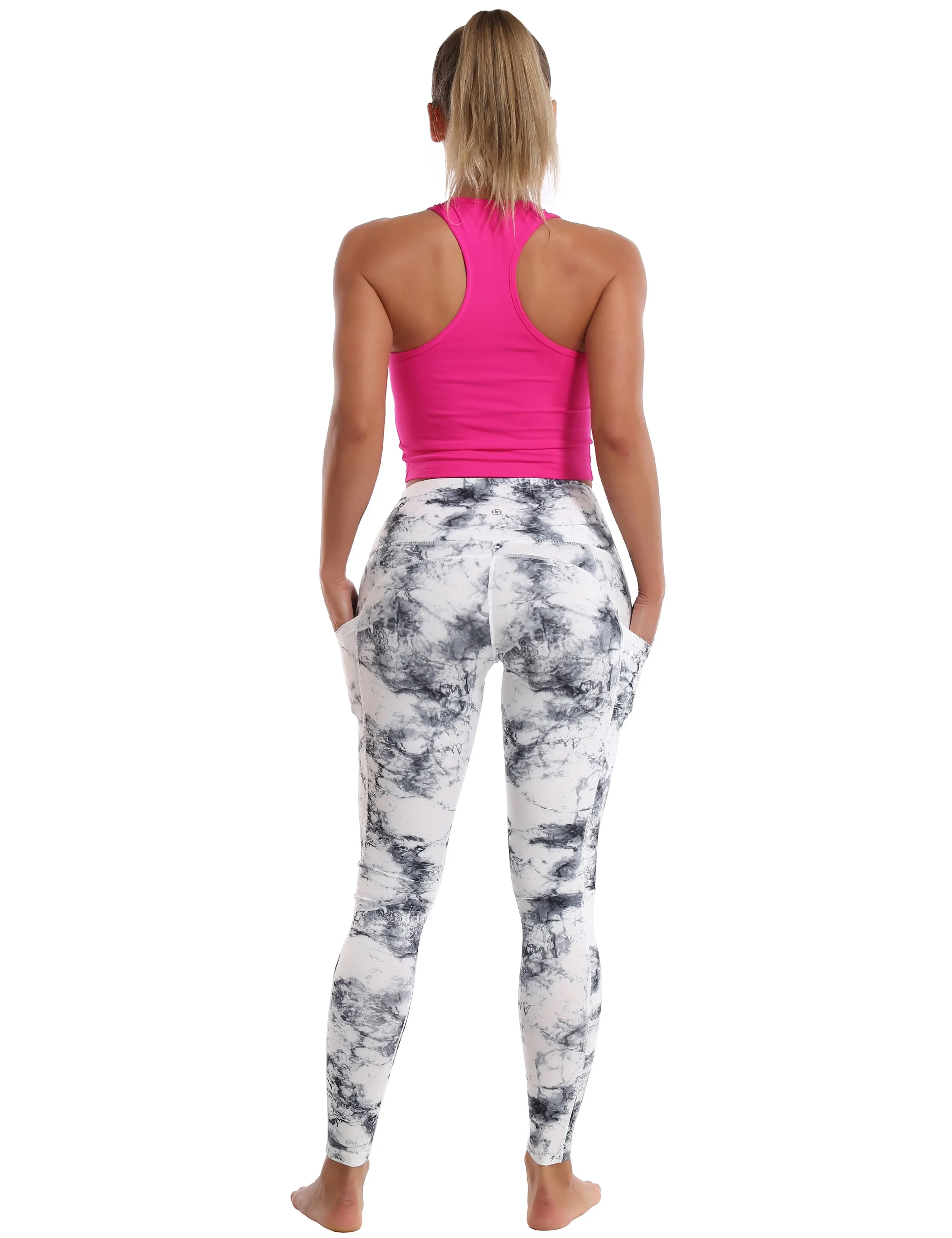 Hip Line Side Pockets yogastudio Pants arabescato ins_yogastudio