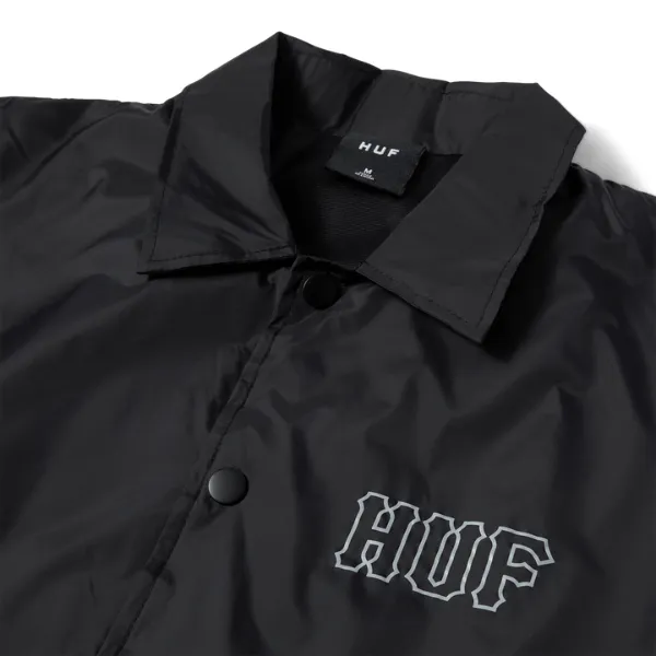 Huf Set H Coaches Jacket - Black