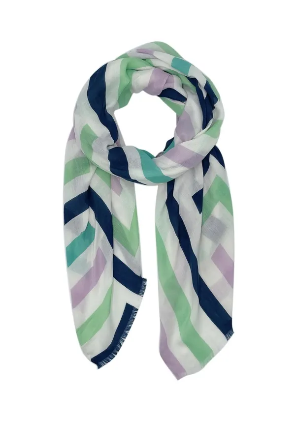 Lined Up Allover Print Scarf