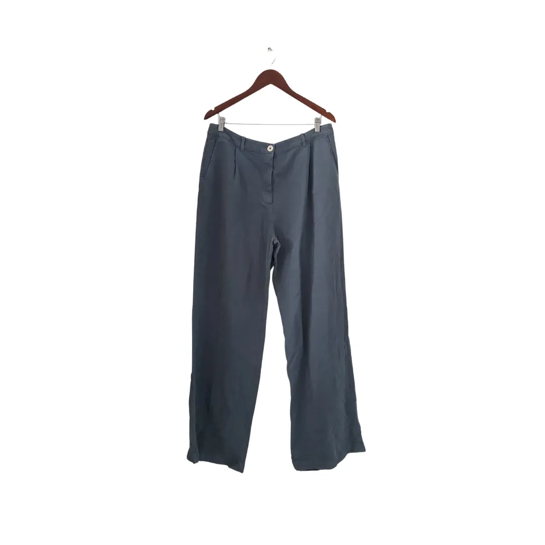 Massimo Dutti Grey Wide Leg Pants | Brand New |