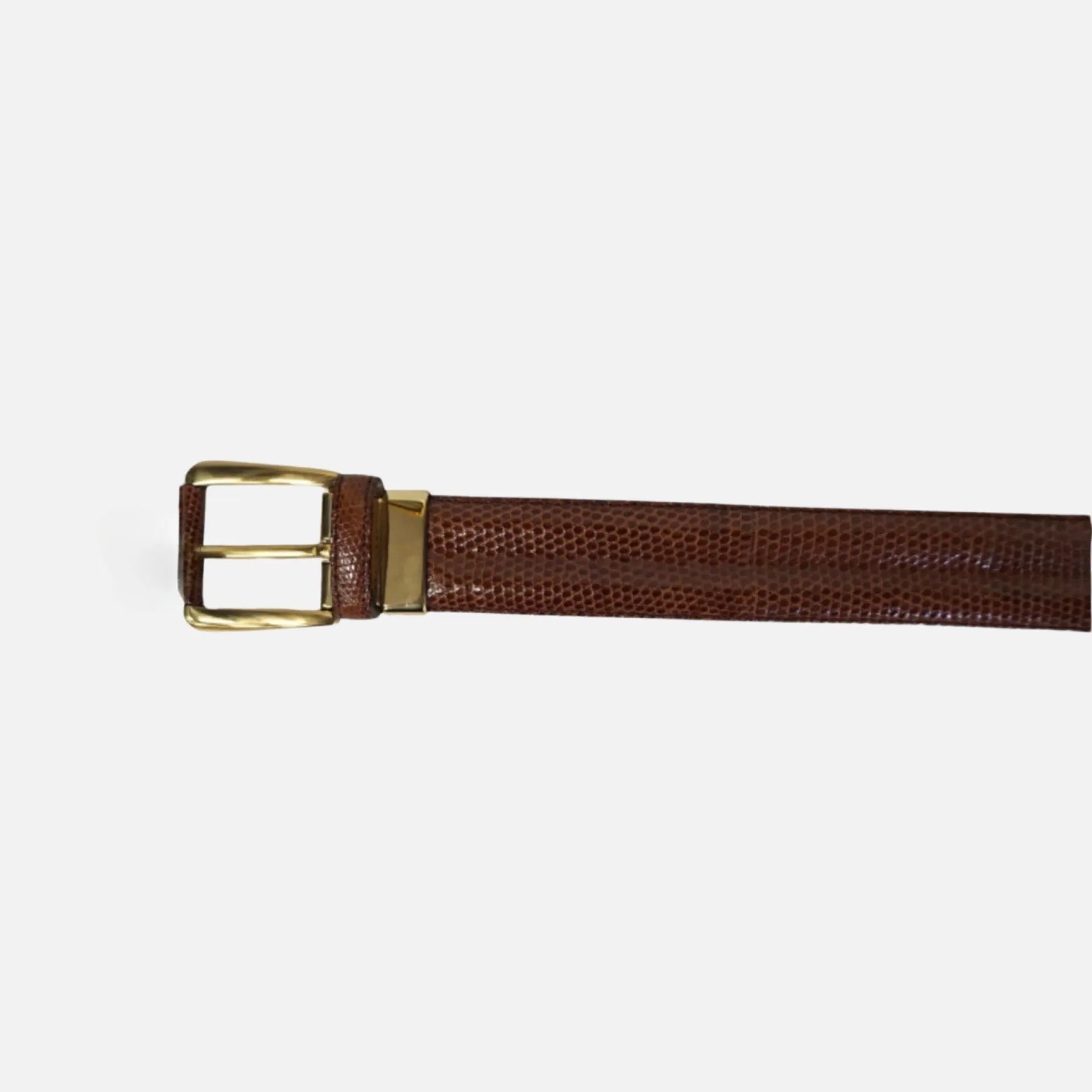 Mezlan Mens Belt Tan Genuine Lizard (Ones Size)