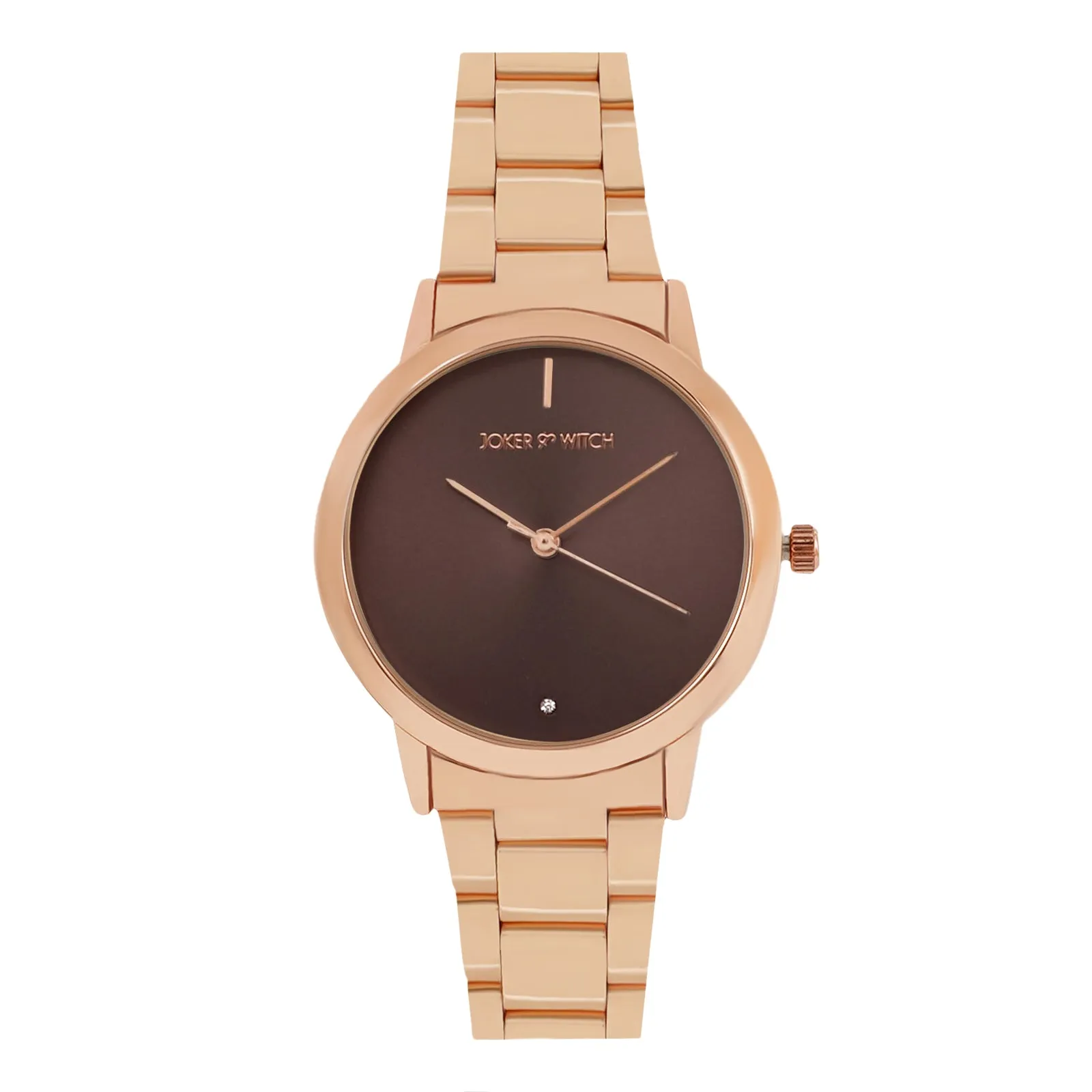 Midnight Deep Taupe Dial Rosegold Metallic Strap Watch