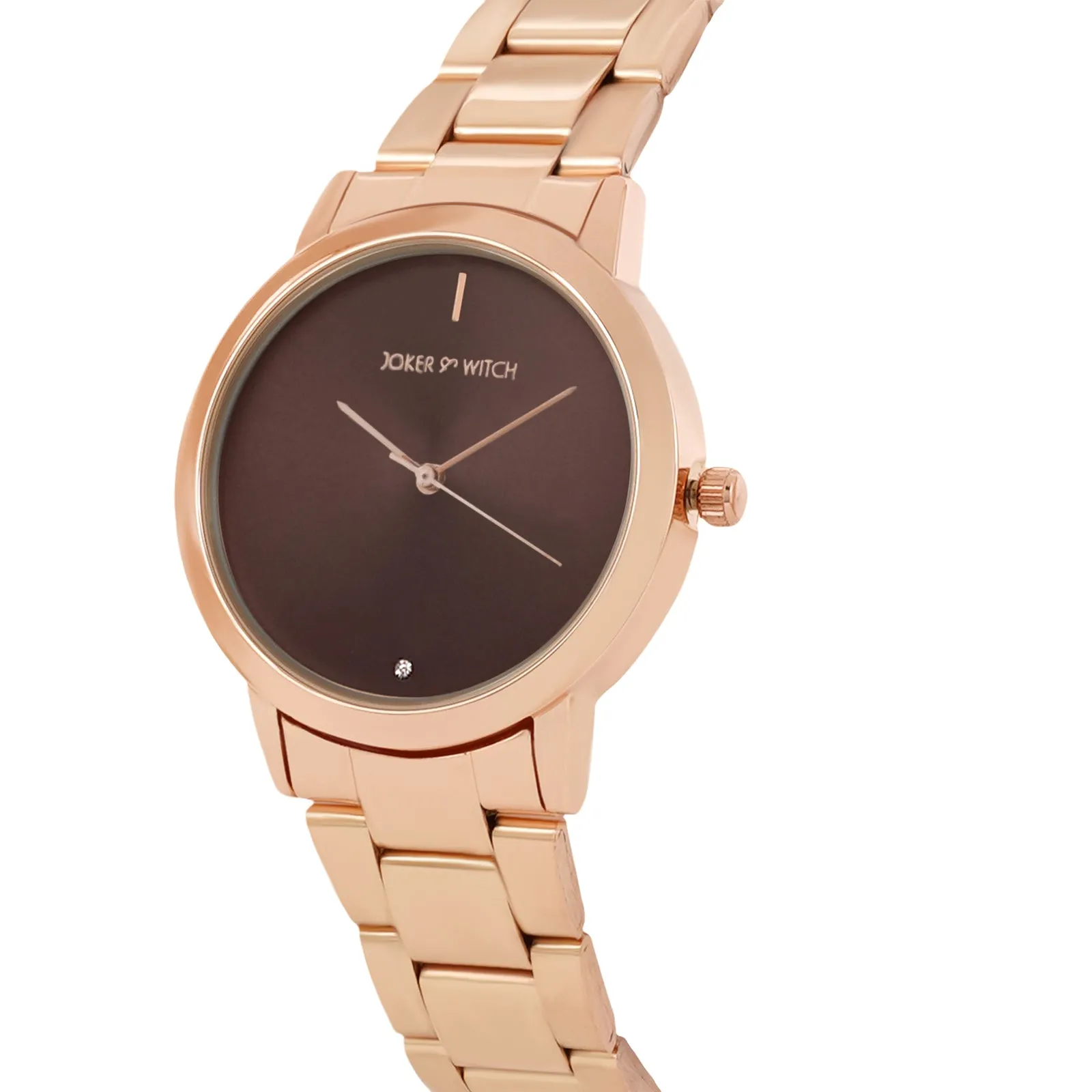 Midnight Deep Taupe Dial Rosegold Metallic Strap Watch