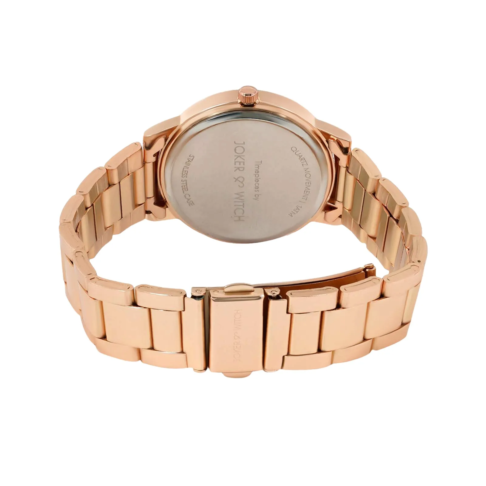 Midnight Deep Taupe Dial Rosegold Metallic Strap Watch