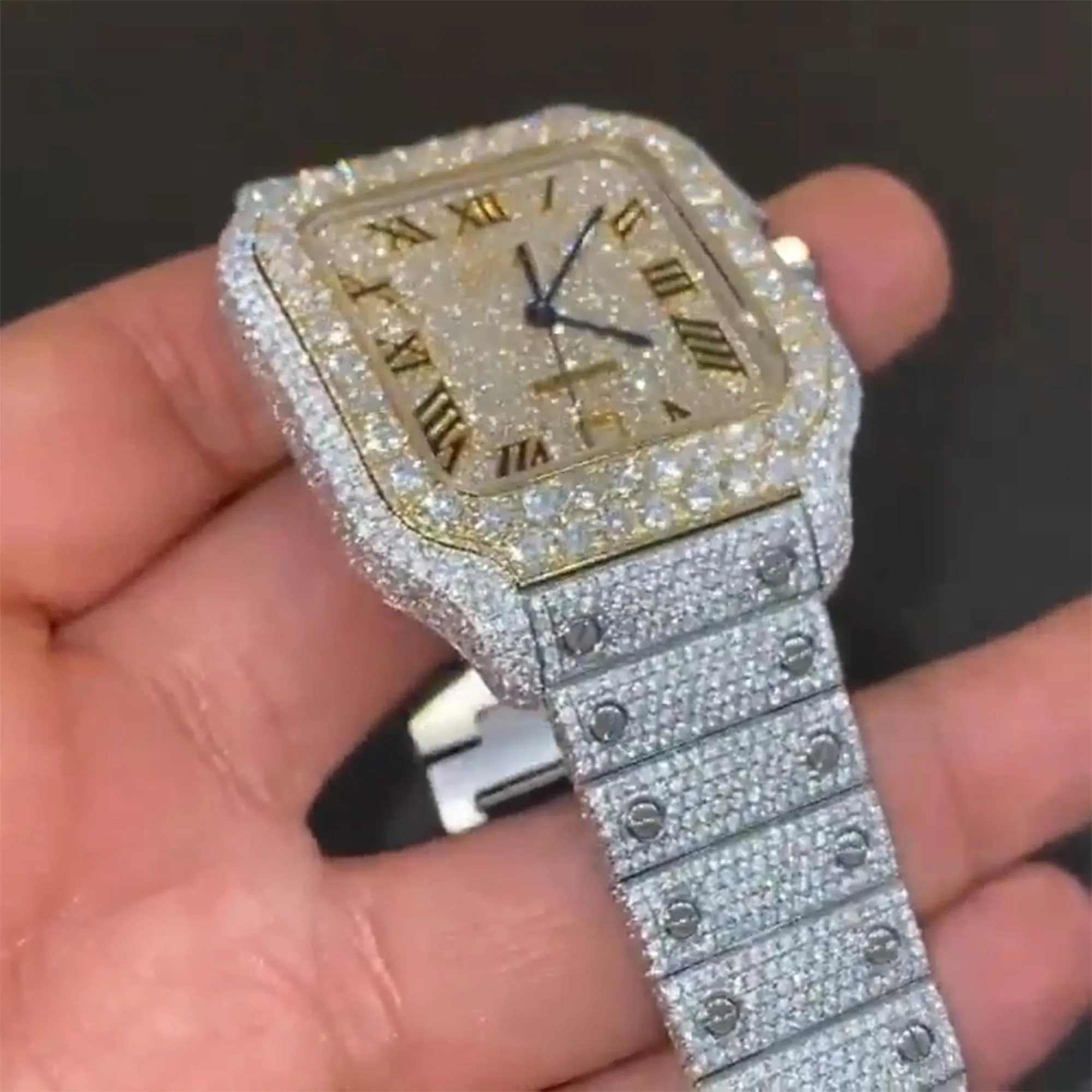 Moissanite watch | diamond watch(W-23)