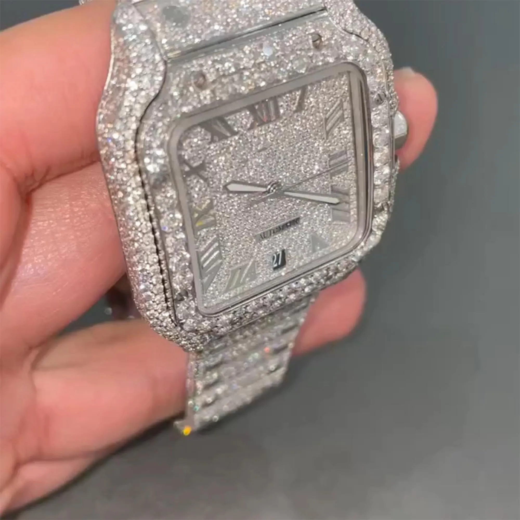 Moissanite watch | diamond watch(W-24)