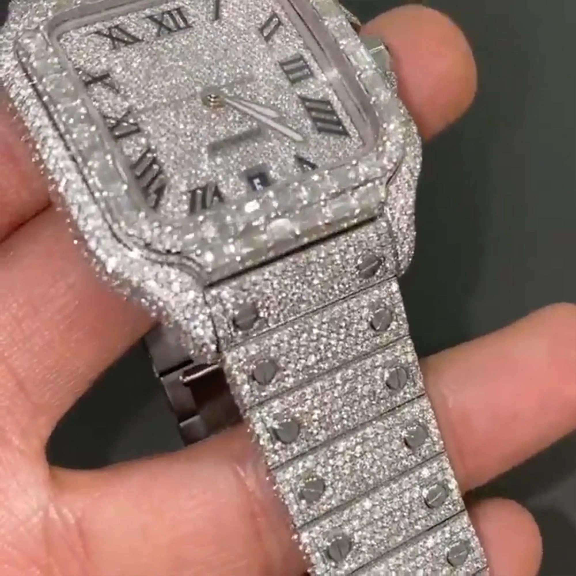 Moissanite watch | diamond watch(W-27)