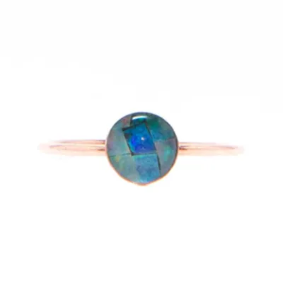 Mosaic Opal Medium Ring