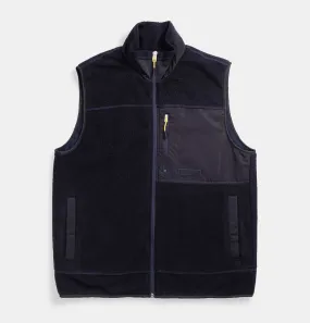 Norse Projects Frederik Fleece Gilet in Dark Navy