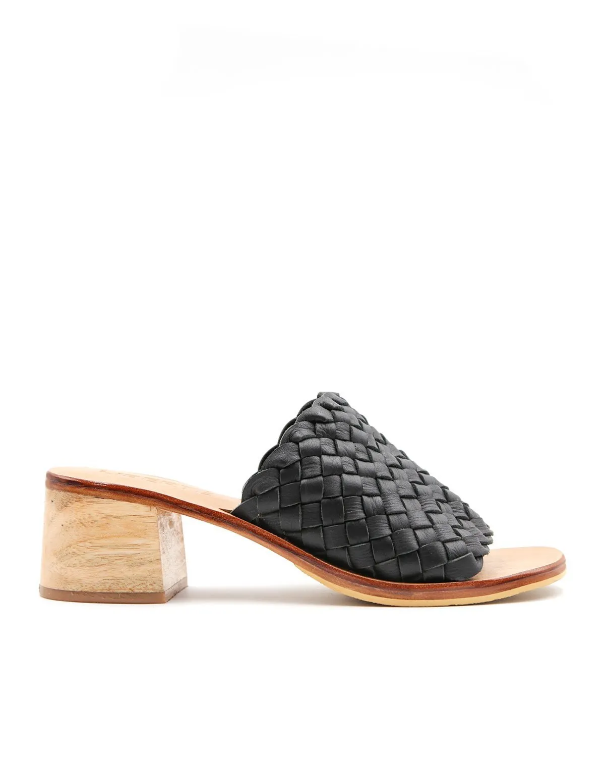 Santorini Woven Mule - Black