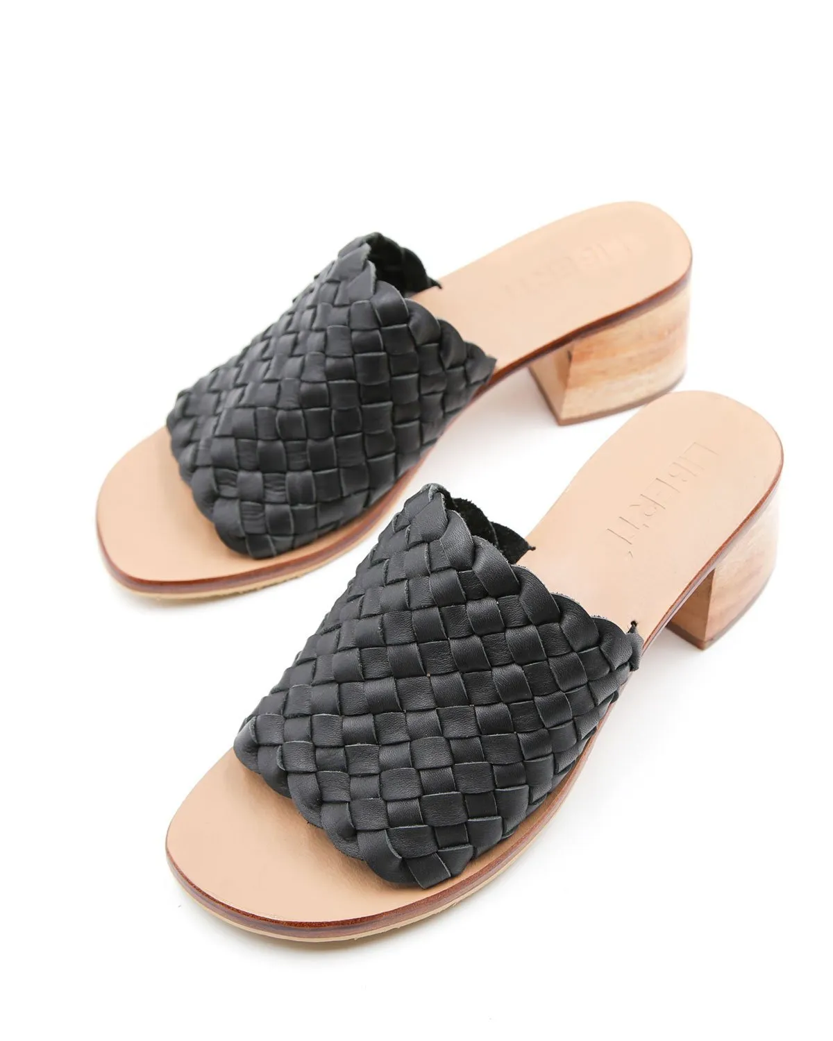 Santorini Woven Mule - Black