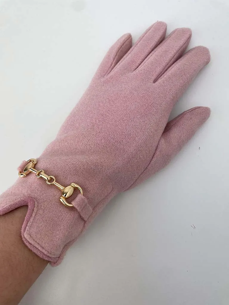 Snaffle Bar Gloves - Rose