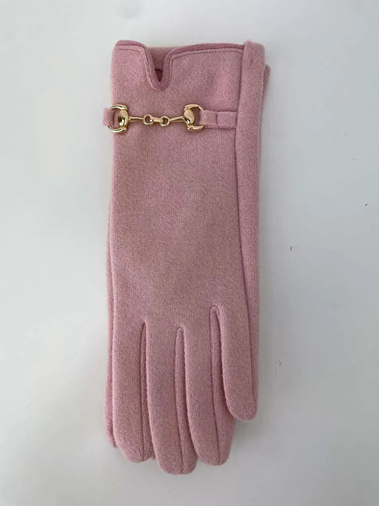 Snaffle Bar Gloves - Rose