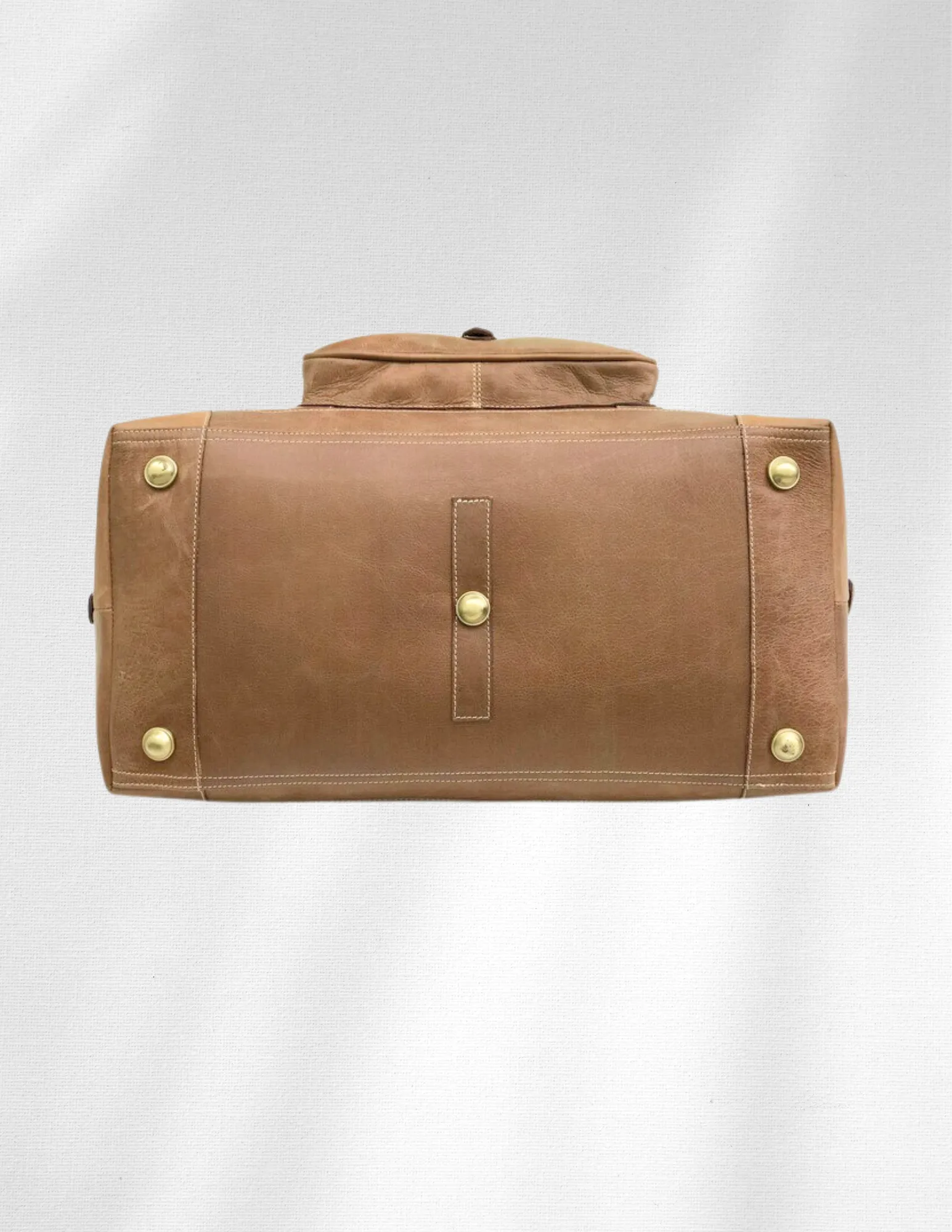 Soft Leather Cowhide Weekender Bag