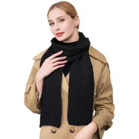 Solid Knit Oblong Scarf