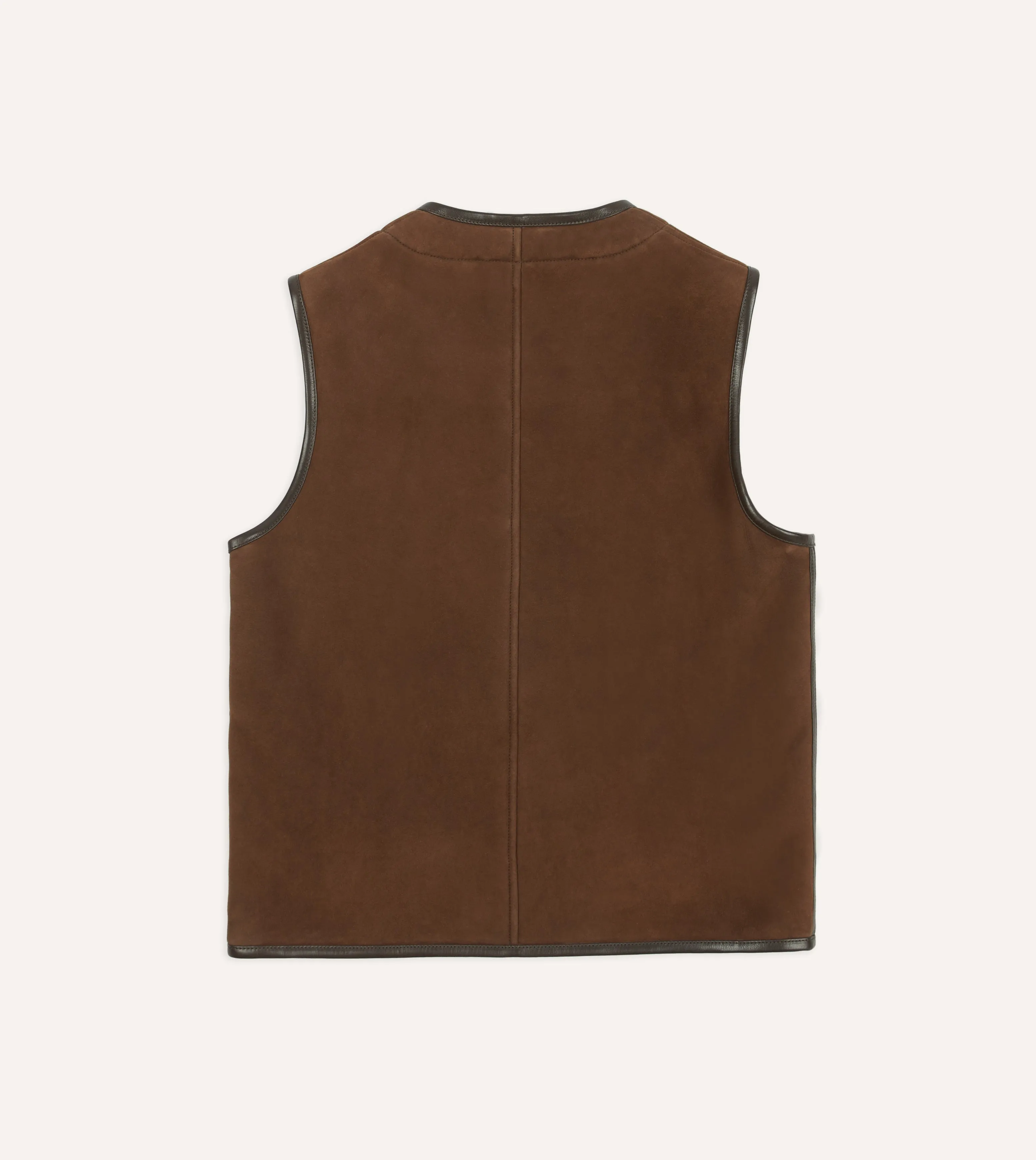 Suede Shearling Vest