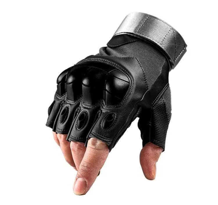 Tactical Gloves Military Men Hard Knuckle Army Paintball Airsoft Shoot Combat AntiSkid Motorcycle Gloves Fingerless Touch Screen