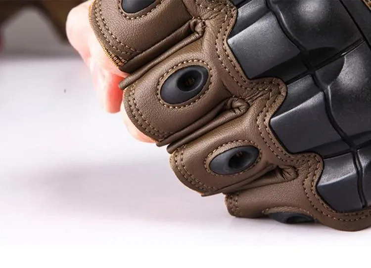 Tactical Gloves Military Men Hard Knuckle Army Paintball Airsoft Shoot Combat AntiSkid Motorcycle Gloves Fingerless Touch Screen