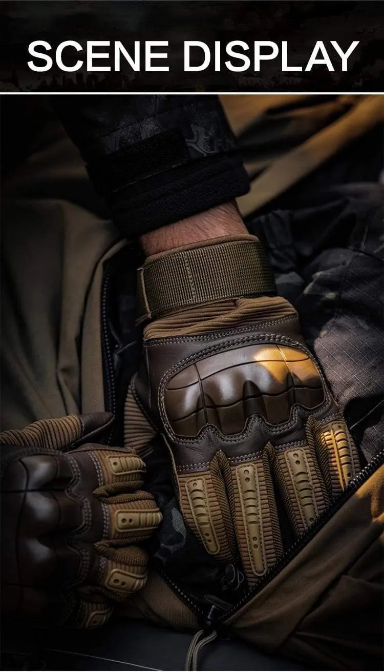 Tactical Gloves Military Men Hard Knuckle Army Paintball Airsoft Shoot Combat AntiSkid Motorcycle Gloves Fingerless Touch Screen