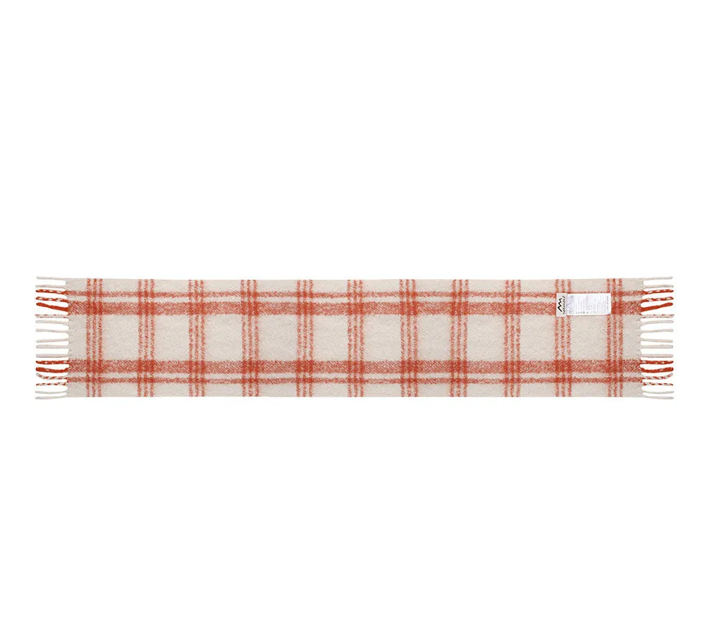 TARRAMARRA Soft Checked Fringed Scarf