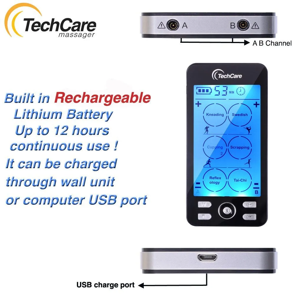 TechCare Plus 24 Modes Tens Unit   Belt   6 Pads