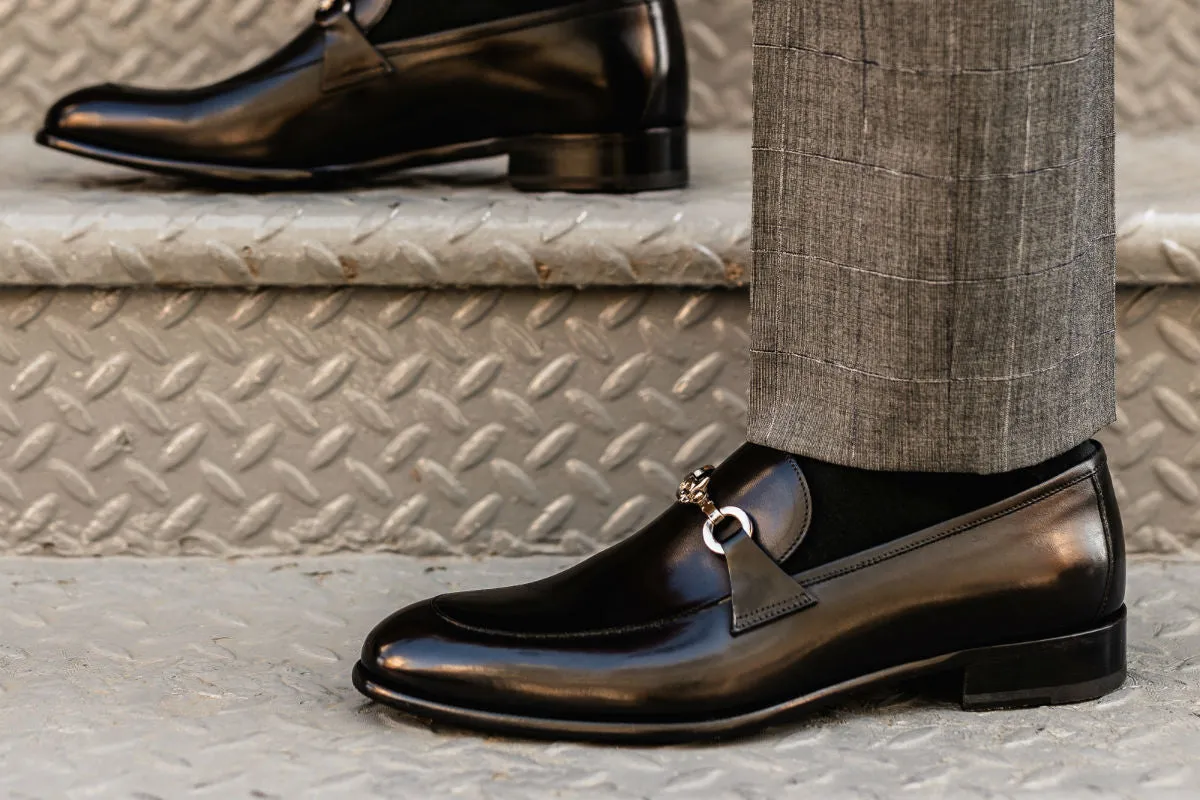 The Caine Bit Loafer - Nero